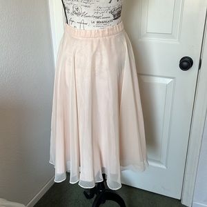 Vintage Peach Chiffon Skirt